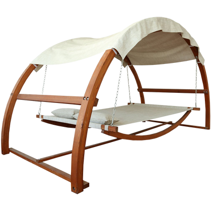Leisure Season SBWC402 Swing Bed with Canopy