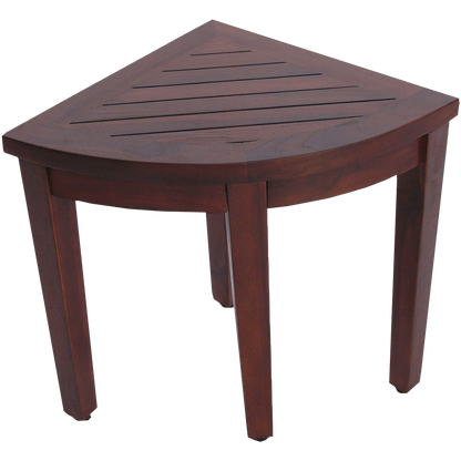 Oasis Bathroom Teak Corner Shower Seat Stool Chair Bench Sitting