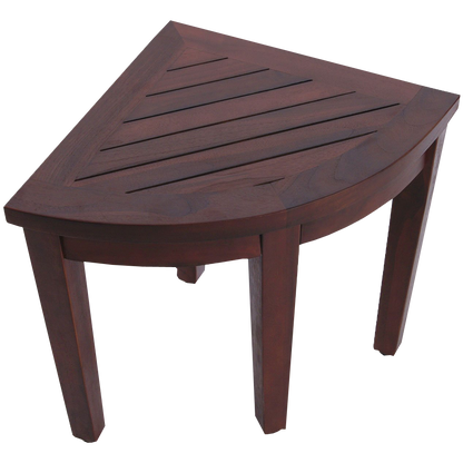 Oasis Bathroom Teak Corner Shower Seat Stool Chair Bench Sitting